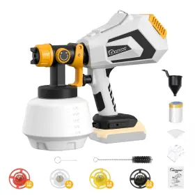 Jh-17z-dc18 Hrickoaly Cordless Paint Sprayer For Dewalt 20v Max Battery Hvlp Spray Gun With