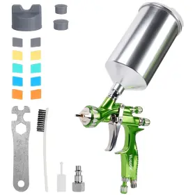 Hp-sg300t Huepar Hvlp Gravity Feed Air Spray Gun With 1.3mm Stainless Steel Nozzle 14c