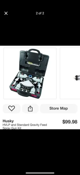 Husky 726084209275 Car Automotive Paint Painter Air Spray Gun Kit Hvlp Standard Gravity Feed