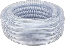 6213112025-wh Hydromaxx 1.5 Inch Dia X 25ft Clear Flexible Pvc Suction Discharge Hose White