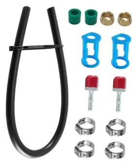 Aclshps0524 Hzparts Ac Line Splice Kit Compatible With 3/8 Inch No. 6 Hose 24 For