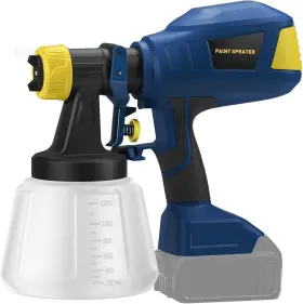 Cn-cps001-p09 Iebuda Brushless Cordless Paint Sprayer For Dewalt 20v Battery 4 Nozzles 150 Blue