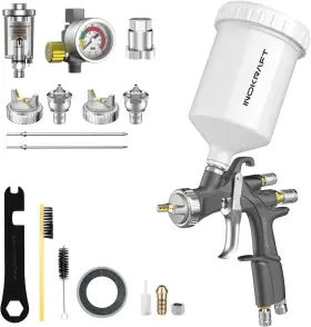 Inokraft 726084754867 D1 Lvlp Air Spray Gun Premium Kit Easy To Use Paint For Cars And Ho