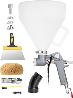 Inokraft 976613851657 Texcraft Drywall Texture Spray Gun With 1.32 Gallon Hopper