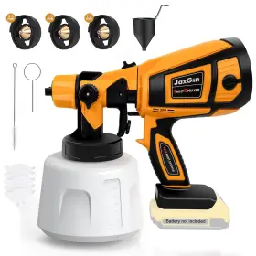 Pqh001 Jaxgiin Cordless Paint Sprayer 30k Rpm High Speed For Dewalt Battery 600w Hvlp