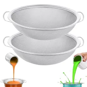 Gl-001a Jxzsj 2-piece Set Of Fine Mesh Paint Strainer 60 Stainless Steel Filter