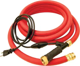 100213168 K&h Pet Products Thermo-hose Ice Free Heated Water Hose Rubber Red 20 Feet