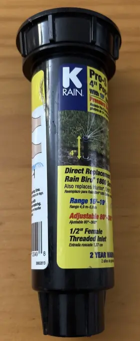 30652-pr40 K-rain Manufacturing Corp Pro S 4 Inch H Adjustable Pop-up Rotary Spray Nozzle