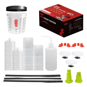 Kehe Refinish Kps-c01112 Disposable Paint Cups For Spray Gun Mixing 20 Ounce 600ml Kit With 25