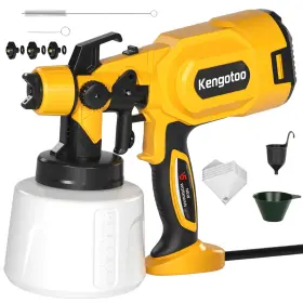 Cn-5000d Kengotoo Paint Sprayer 850w Hvlp Spray With 4 Nozzles And 3 Patterns 1400ml Capacity