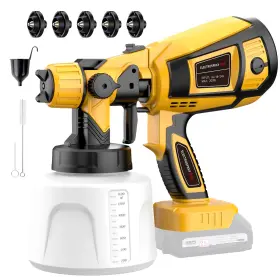 Kenoucle 797417876747 Cordless Paint Sprayer Gun For Dewalt 20v Max Battery 32000rpm Hvlp Electric
