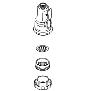 1357001-cp Kohler Replacement Spray Head Kit For K77515