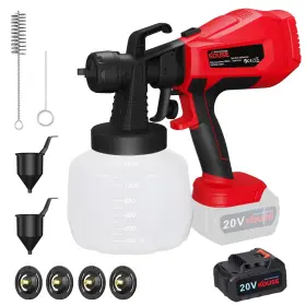 Paintsprayer2 Kouse Cordless Paint Sprayer For Max Battery Brushless Gun Hvlp Electric Spra