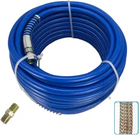 Koxuyim 705353955792 65ft X 1/4 Inch Airless Paint Spray Hose Blue Color Sprayer Light Flexible Fiber T