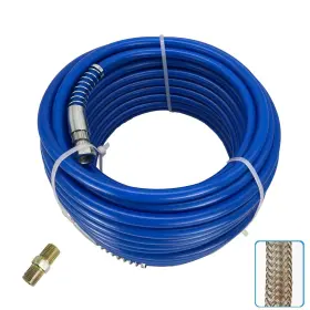 Koxuyim 747966547520 65ft X 1/4 Inch Airless Paint Spray Hose Blue Color Sprayer Light Flexible Fiber
