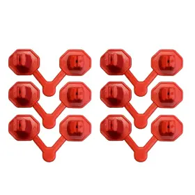 Pugunrednozzle-6p Kraken Bond Spray Polyurethane Foam Gun Nozzles - Precision For Vertical And Ceiling