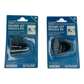 Krebs 016398907128 X2 Round Jet Nozzle R8 10/20/25/25t/35/35t/40t/45 Part # 09-07-12 New Nos