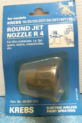 09-007-010 Krebs Round Jet Nozzle R-4 Fs