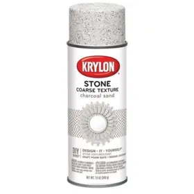 B000i6dhxi Krylon K18202 Coarse Stone Texture Spray Paint Charcoal Sand 12 Oz