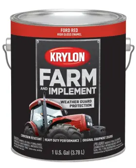 B01i50dse6 Krylon 1972 Farm Implement Paint High Gloss Ford Red 1 Gallon