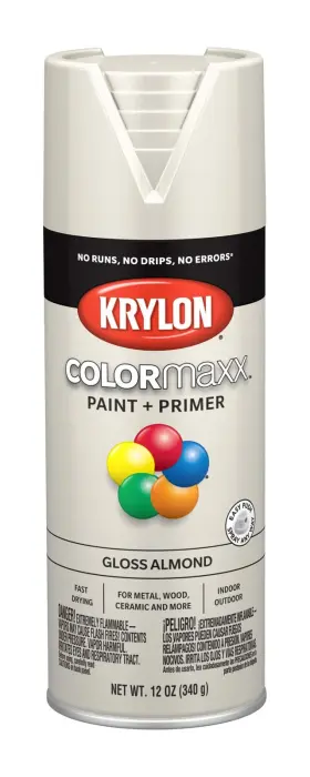 B07lfyb18l Krylon K05500007 Colormaxx Gloss Almond Spray Paint 12 Oz