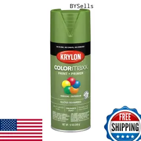 B07nnv4y2h Krylon Colormaxx Primer Spray Seaweed 12oz Aero Superior Adhesion Fast Dry