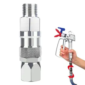 Laiborec 632770414727 Sprayer Joint 1/4-inch Hose Swivel 360 Degrees Rotate Stainless Steel