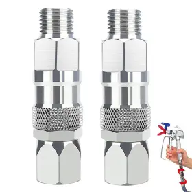 Rj12 Laiborec Sprayer Joint 1/4-inch Hose Swivel 2 Pack 360 Degrees Rotate Stainles