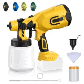 Laifucam 445032770782 1200ml Gravity Feed Airless Handheld Paint Sprayer Electric Spray Gun With Coppe