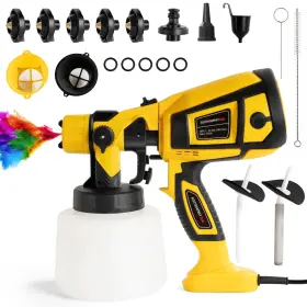 Dg123 Langskips Paint Sprayer 26 Set 1400ml 850w Hvlp Electric Spray Gun With Cleaning