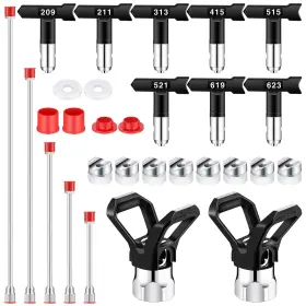 Lanties Fl-lanties-1009 15 Pcs Airless Paint Sprayer Accessories Included 8 Reversible Sp