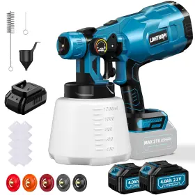 1000w Ldhthopi 720141061837 Cordless Paint Sprayer With 2x4000mah Battery High Power Electric Hvlp