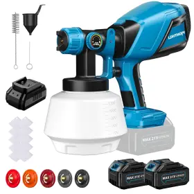 Kf100349-01-nq Ldhthopi Cordless Paint Sprayer With 1000w High Power Electric Hvlp Gun