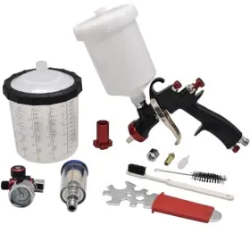 R500 Lekalapro 714855310459 Lvlp Spray Gun Full Set 1.3mm Car Paint With Air Regulator And Water O