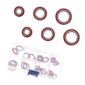 Lekiliky Ikympn2 30pcs Air Conditioning Compressor Port Seal Washer Kit O-ring Vehicle Cooling