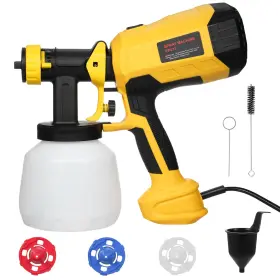 600w Lepmerk 763755693452 Paint Sprayer High Power 3 Nozzles And Patterns 1200ml Bottle Easy To Cl