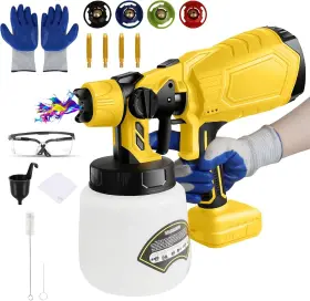 Zftl146dwt0806 Lezzyruck Cordless Paint Sprayer For Dewalt 20v Max Battery Brushless Hvlp Spray