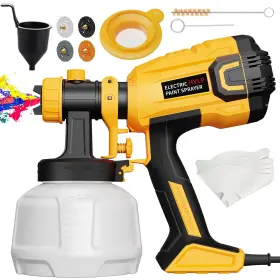 Lf207a-2 Lifove Paint Sprayer - 700w Hvlp High Power Electric Spray Gun With Adjustable
