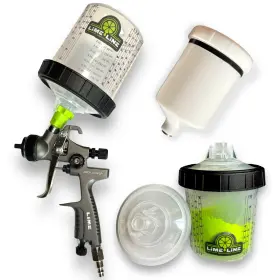 Pro1.4 Lime Line 1.4 Mm Pro Hvlp Paint Spray Gun For Automotive Basecoats Clearcoats And Prim