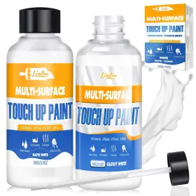 L0199 Limino Touch Up Paint - 3.5oz Matte And Gloss 3.5 Fl Oz Pack Of 2 White