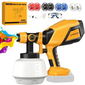 Litekon 790864452113 Cordless Paint Sprayer Compatible With - 20v Max Battery Handhel