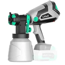 Litheli 634715825780 20v Cordless Paint Sprayer Battery Powered Sprayers For Home Interior