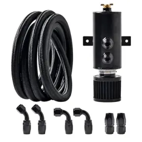 Ltienbstao111110901 Ltienbsta 001 10an Oil Catch Can Kit With An10 Fuel Line Nylon Braided