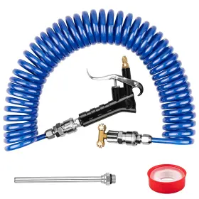 28577 Magic Mask Blue Heavy Duty Truck Air Duster Blow Gun Cleaning With 23ft Meter Long Coil