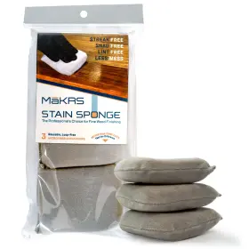 Makrs 850036523055 M Krs Stain Sponge 3-pack Staining Pads Lint Snag And Streak-free Applicator