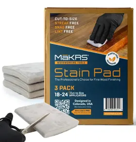 Msp1021-3 Makrs M Krs Stain Pad Cuttosize Staining Pads 3pack Lint Snag Streakfree Appli