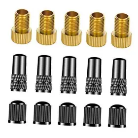Mamakoi 194852286191 15 Pcs Bike Presta Tire Valve Adaptor Tools Bicycle Converter