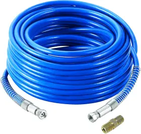 Maopiner 445003627626 1/4 Inch Airless Paint Sprayer Hose 25ft Blue 3300 Psi High Pressure