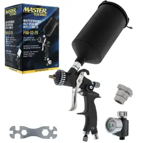 Master Airbrush 840234501535 Elite High Performance Pro-33 Series Hvlp Spray Gun With 2.0mm Tip And