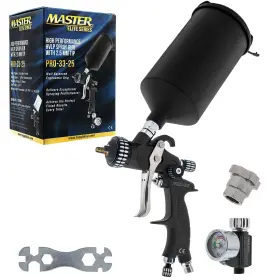 Master Airbrush 840234501542 Elite High Performance Pro-33 Series Hvlp Spray Gun With 2.5mm Tip And